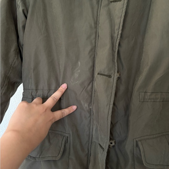 Abercrombie and Fitch Olive Parka Jacket - Picture 6 of 9